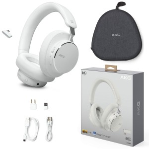 Słuchawki AKG N9 Hybrid - ANC i 100h Pracy białe