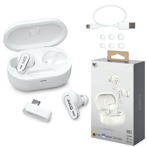 Słuchawki dokanałowe AKG N5 Hybrid TWS z etui ładującym