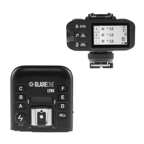 Wyzwalacz radiowy GlareOne Lynx 1/8000s 16 Grup 32 Kanały Canon Nikon Fuji