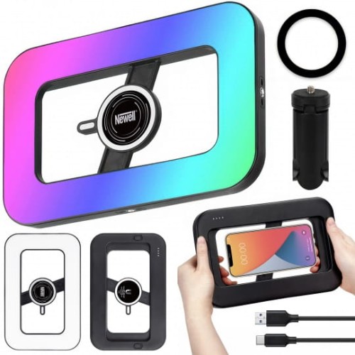 Lampa LED Newell Freya stabilizator do telefonu MagSafe RGB 2500 – 6500 K