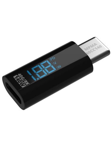 Miernik Adapter Mathorn USB C do USB C LED PD 140W 5A 8K 40Gbps