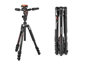 Statyw Manfrotto Befree Advanced 3W Live dla aparatów Sony α, zaciski lever