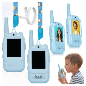 Krótkofalówka wideo Redleaf walkie-talkie WT2 - niebieska, niebieska