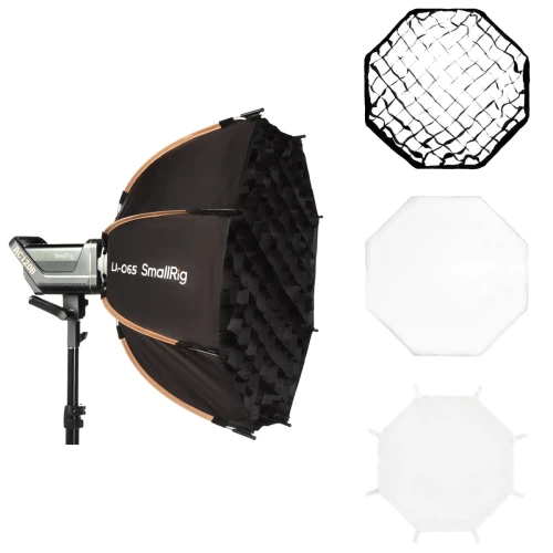 Softbox SmallRig 4874 ośmiokątny oktagonalny 65cm LA-O65 +Grid + Torba