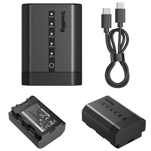 Akumulator SmallRig 5297 do Sony NP-FZ100 2600 mAh USB-C z wyświetlaczem