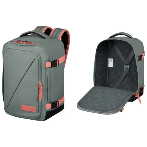 Plecak kabinowy wymiary do RYANAIR American Tourister sage/coral