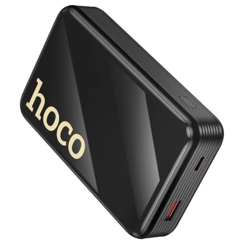 Powerbank Hoco 20000 mAh QC PD 22,5W z wbudowanymi kablami USB C + Lightning Q37A czarny