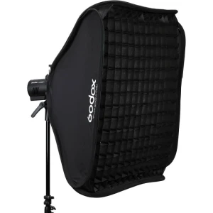 Softbox reporterski Godox 80x80 Grid + uchwyt S2 