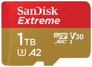 Karta pamięci Sandisk micro SDXC Extreme  1TB + adapter UHS-I U3