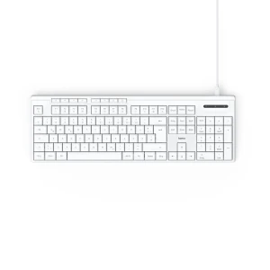 Klawiatura Hama CK-200 przewodowa USB QWERTY  biała