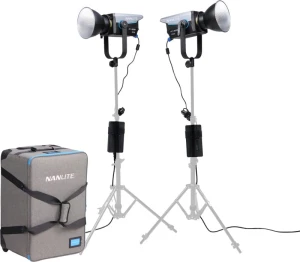 Zestaw Lampa Nanlite FC-300B LED Bi-Color, 2x Softbox, Torba transportowa