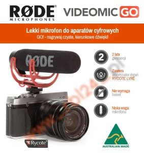 Mikrofon Rode VideoMic GO Rycote