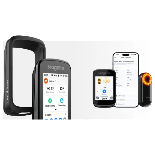 Licznik Rowerowy GPS Magene C606 Pro Nawigacja Dotyk WiFi Strava