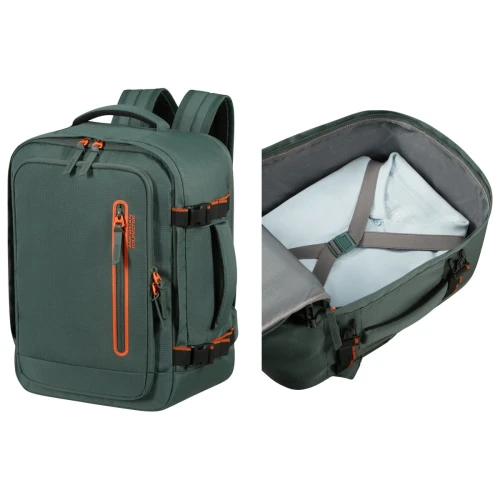 American Tourister PLECAK KABINOWY (RYANAIR/WIZZ AIR)TAKE2CABIN S/M SPORT DARK FOREST