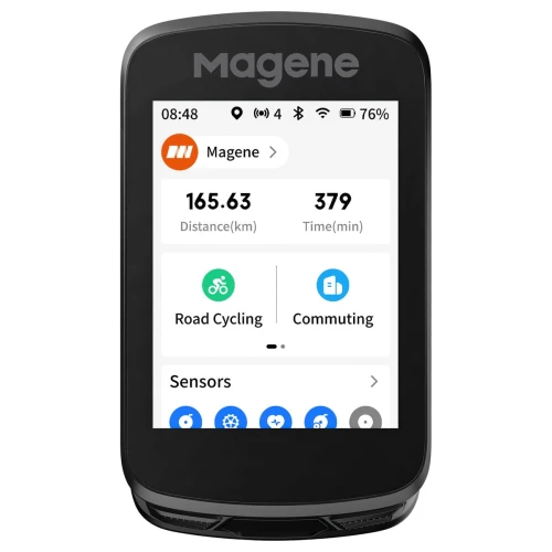 Licznik Rowerowy GPS Magene C606 V2 Nawigacja Dotyk WiFi Strava