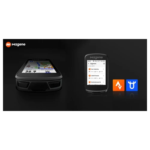 Licznik Rowerowy GPS Magene C606 V2 Nawigacja Dotyk WiFi Strava