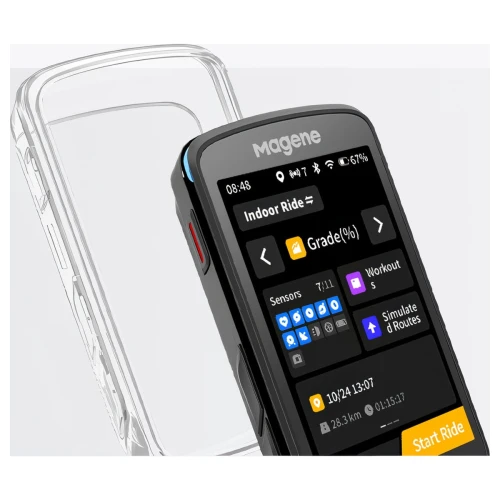 Licznik Nawigacja Magene C706 WiFi ANT+ Dotyk 3,3" Lektor PL
