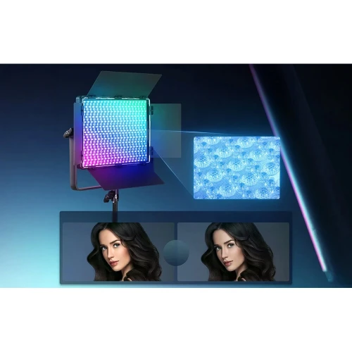 Panel Lampa LED NEEWER RBB1200 RGBWW 2500-10000K Aplikacja DMX V-Mount