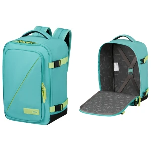 Plecak do samolotu American Tourister RYANAIR Dusty Turquoise/Lime 40x25x20