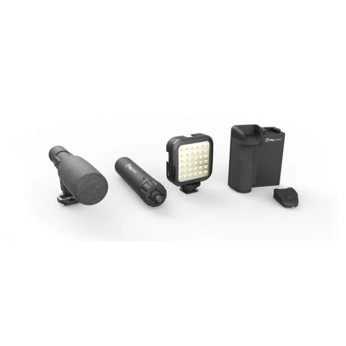 Zestaw do nagrywania telefonem statyw mikrofon lampa LED Digipower vloggera