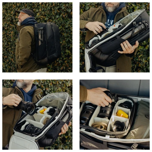 Plecak Peak Design Travel Backpack 2w1 Zestaw Baza 34L + Plecak Miejski 16L