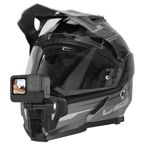 Uchwyt na kask motocyklowy mocowanie na brode do kamery GoPro Telesin