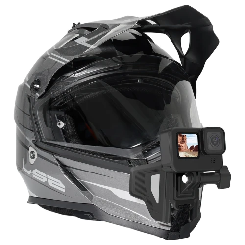 Uchwyt na kask motocyklowy mocowanie na brode do kamery GoPro Telesin