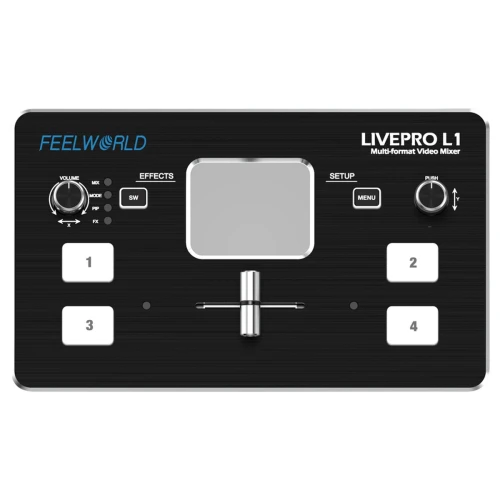 Mikser video Feelworld LIVEPRO L1 4-kanałowy switcher HDMI USB FullHD OBS