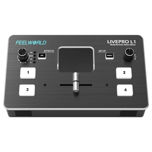 Mikser video Feelworld LIVEPRO L1 4-kanałowy switcher HDMI USB FullHD OBS