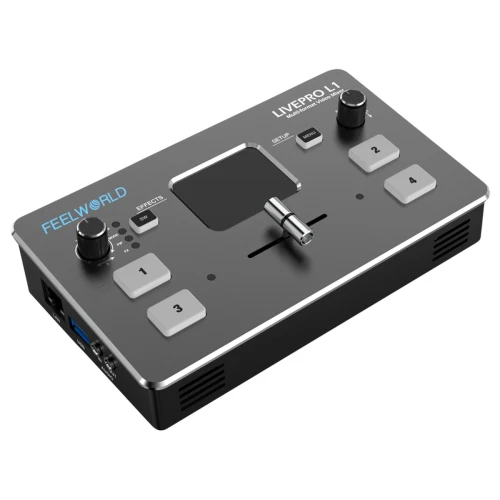 Mikser video Feelworld LIVEPRO L1 4-kanałowy switcher HDMI USB FullHD OBS