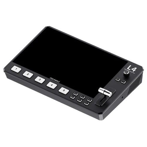 Mikser FeelWorld L4 Ekran 10.1 Zestaw Kabli Zasilacz Switcher Live