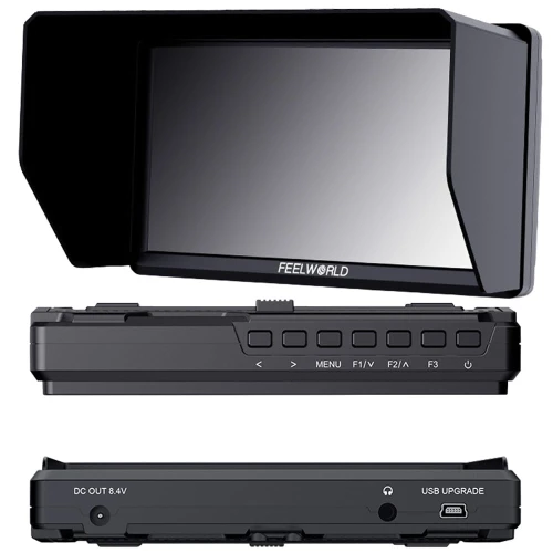 Monitor podglądowy Feelworld S55 V3 6", 4K HDMI, 1920x1080 IPS LCD, 450nit