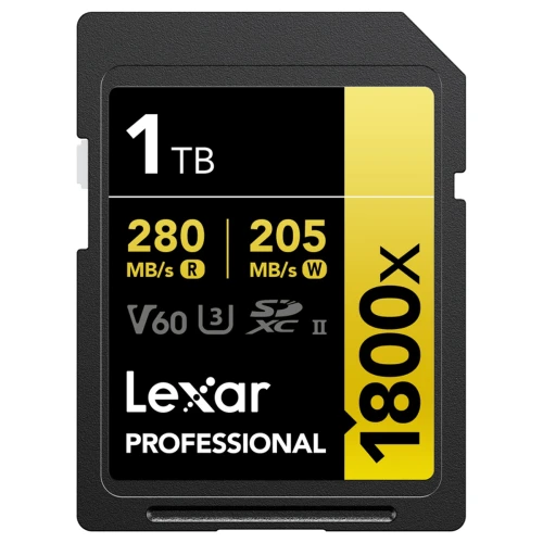 Karta pamięci SDXC Lexar Pro 1800x 1TB UHS-II V60 U3 280MB/s do aparatu