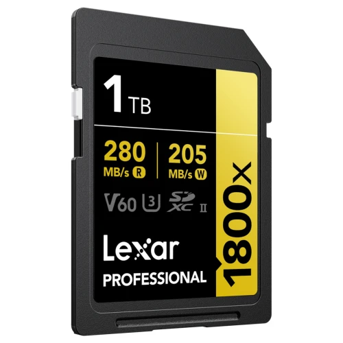 Karta pamięci SDXC Lexar Pro 1800x 1TB UHS-II V60 U3 280MB/s do aparatu