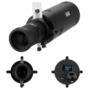 Kompaktowa Strumienica Optyczna Lampa LED Newell Perseo Mini 20W Filtry GOBO