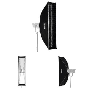 Softbox prostokątny Newell 30x120 cm Strip Bowens z gridem plaster miodu