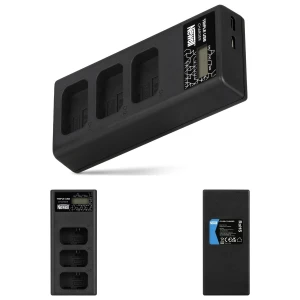 Ładowarka trzykanałowa Newell CD-USB-C do akumulatorów NP-FW50 do Sony