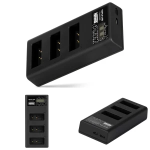 Ładowarka trzykanałowa Newell CD-USB-C do akumulatorów LP-E17 do Canon
