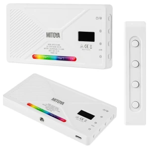 Lampa Pocket LED Panel RGB Mitoya Apisto 10 W Video Do Nagrywania Telefonu