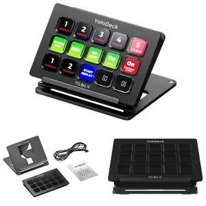 Kontroler streamingu YoloLiv YoloDeck YoloBox mikser wideo przyciski LCD