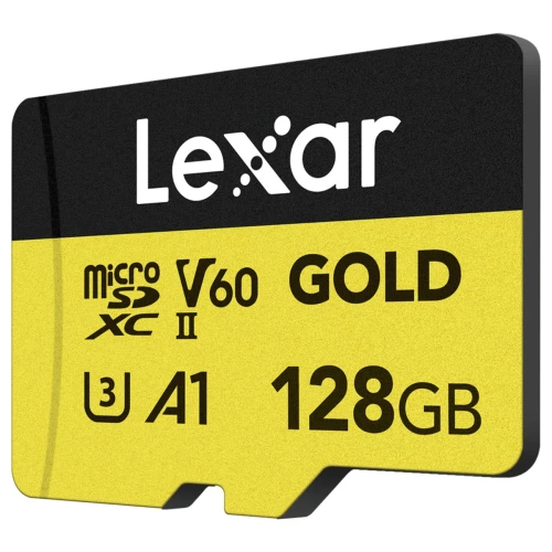 Karta Lexar microSDXC Gold 128GB UHS-II U3 V60 A1 R 280MB/s W 100MB/s