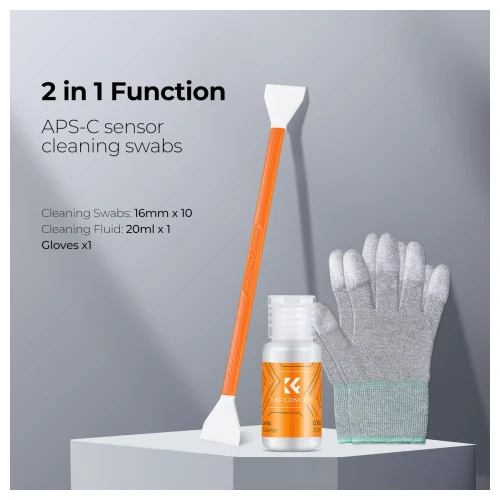 Zestaw czyszczący K&F Concept do matryc APS-C Sensor Cleaning Swab Kit
