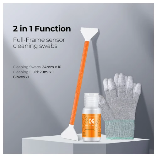 Zestaw czyszczący K&F Concept do matryc pełnoklatkowych Sensor Cleaning Swab Kit