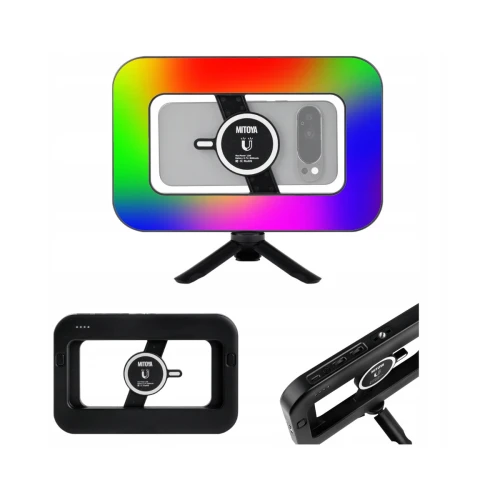 Lampa LED Mitoya Acara RGB z magnetycznym uchwytem do telefonu