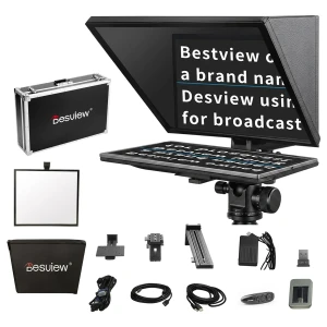 Teleprompter Studyjny Desview T22 Monitor 21.5 Szkło 70/30 HDMI SDI Studio