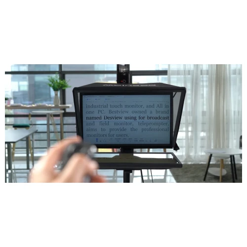 Teleprompter Studyjny Desview T22 Monitor 21.5 Szkło 70/30 HDMI SDI Studio