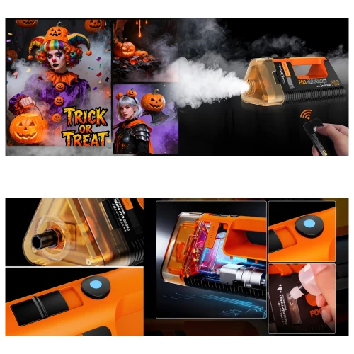 Generator Wytwornica Dymu Lensgo Smoke Master Pro 100W Akumulator Foto Video