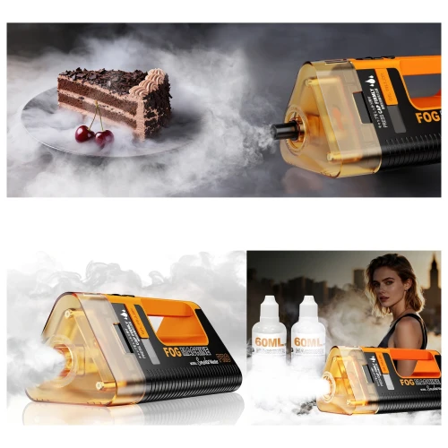 Generator Wytwornica Dymu Lensgo Smoke Master Pro 100W Akumulator Foto Video