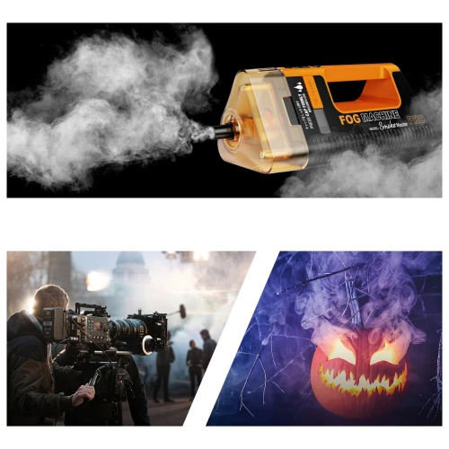 Generator Wytwornica Dymu Lensgo Smoke Master Pro 100W Akumulator Foto Video