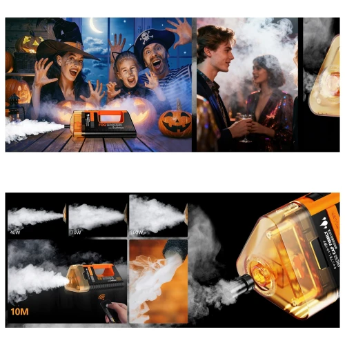 Generator Wytwornica Dymu Lensgo Smoke Master Pro 100W Akumulator Foto Video